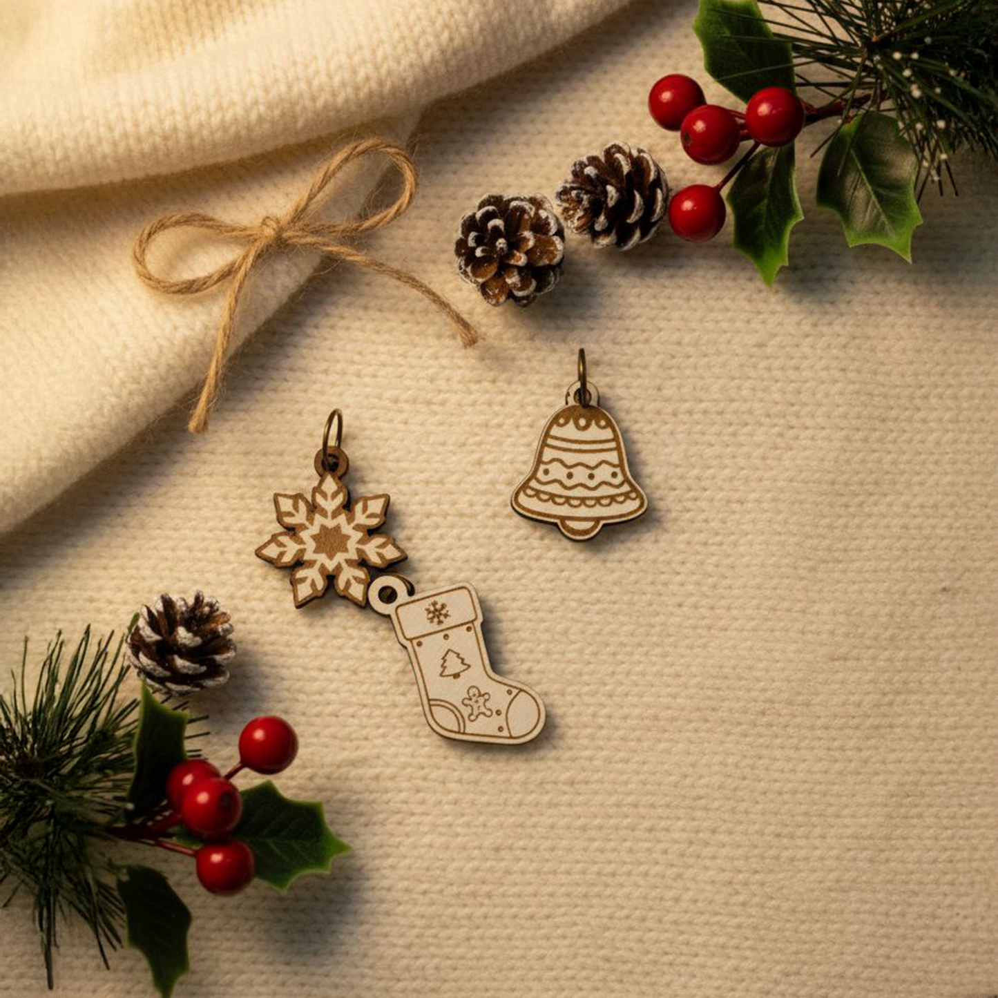 Pack de 6 Marcadores Punto Navideños