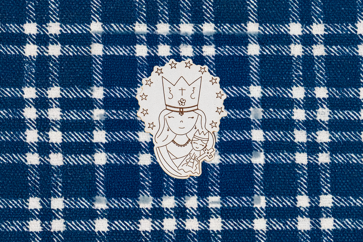 Pines de MDF Grabados