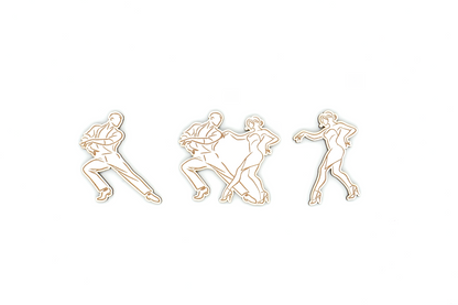 Broches de Bailarines "Bailongos"