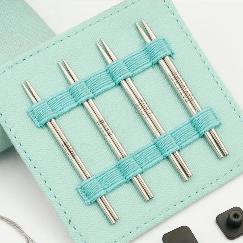 Set de agujas circulares intercambiables KnitPro Mindful Petite Mini - 5 y 7,5 cm